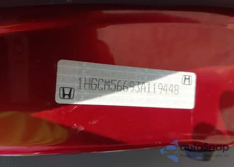 2003 Honda Accord 2.4 Ex z USA, uszkodzony, nr VIN 1HGCM56693A119448